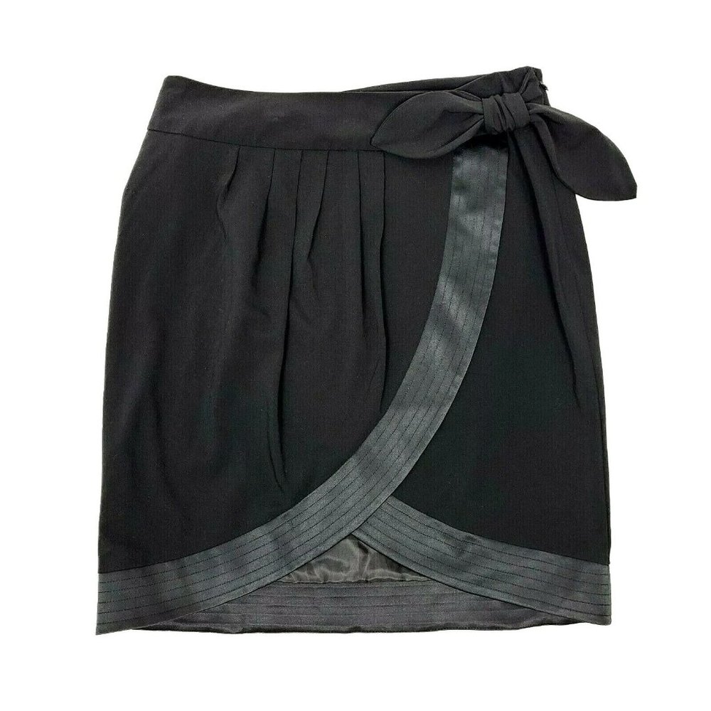 WORTHINGTON Black Skirt with Bow Size 10